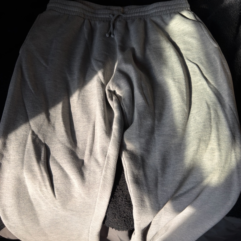 PacSun Light Gray Ribbed Joggers